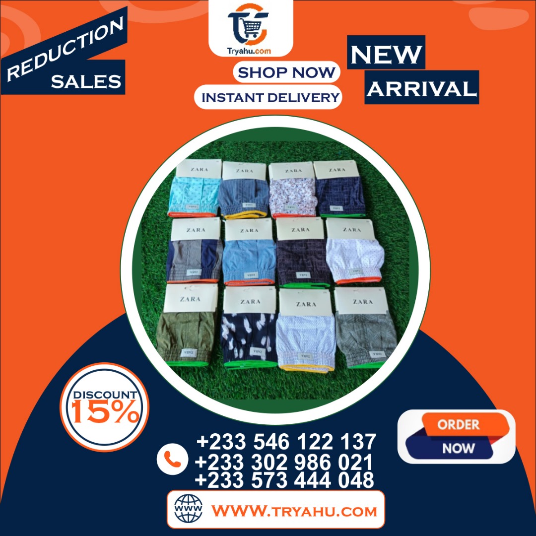 ZARA Men’s Boxer Shorts | Soft Cotton | Stylish & Comfortable Fit